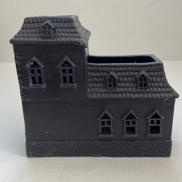 Vintage Pottery Barn Vintage Wax Haunted House Votive Candle Holder Halloween - Picture 8 of 17